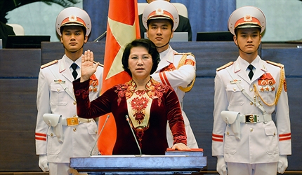Chủ tịch Quốc hội Nguyễn Thị Kim Ngân tuyên thệ nhậm chức